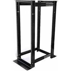 Raising Electronics 27U 4 Post Open Frame Server Rack 19" Adjustable Depth 25"-29" (27U)