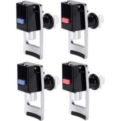 4pcs Red Blue Water Faucet Plastic Cooler Faucet Water Dispenser Clean Spigot Fits Adaptor Hot Cold Water Faucet Tap Replacement