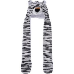 Cartoon Kids Adults Winter Fuzzy Animal Hat Scarf Gloves Tiger