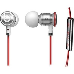 NEW Genuine Urbeats Beats By Dr Dre In Ear Headset Earphones + Pouch - White/Red (NON RETAIL PACKAGING)