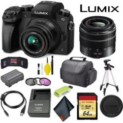 Panasonic Lumix DMC-G7 Mirrorless Micro Four Thirds Digital Camera with 14-42mm Lens Master Bundle