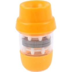 Kitchen Yellow Plastic Shell Faucet Tap Health Water Magnetic Filter Purifier