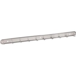 Unique Bargains Stainless Steel 10 Hooks Wall Mounted Towel Hat Coat Rack Hook Hanger