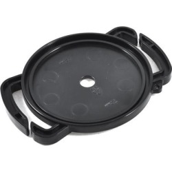 Unique Bargains 72mm 77mm 82mm Camera Lens Cap Holder Buckle Black for Neck Strap