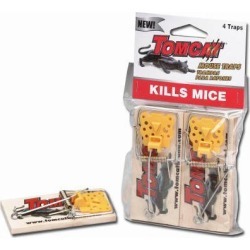 Tomcat, 33570, 4 Pack, Deluxe Wooden Mouse Trap