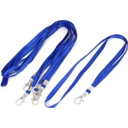 Unique Bargains Camera Phone Nylon String Lobster Clasp Closure Neck Strap Lanyard Blue 5 Pcs