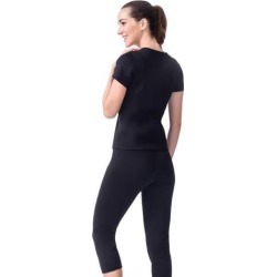 Neoprene Sweat Suit Weight Loss Slimming Shapewear Set Shirt Body Shaper L