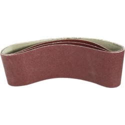 4-Inch x 24-Inch 100 Grit Lapped Butt Joint Aluminum Oxide Sanding Belt 3pcs