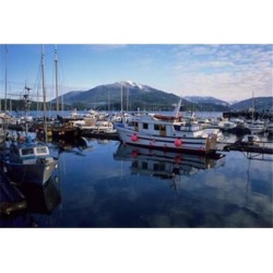 Posterazzi PDDCN02GRE0001 Fishing Boats Prince Rupert British Columbia Canada Poster Print by Gerry Reynolds - 27 x 19 in.