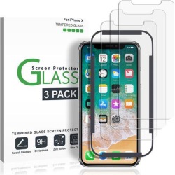 iPhone X Screen Protector Glass (3-Pack), iPhone X Tempered Glass Screen Protector
