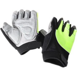 Unisex Outdoor Bike Riding Cycling Gloves Half Finger Summer Anti-slip Green S