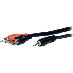 Comprehensive MPS-2PP-3ST 3 ft. 3.5mm Stereo to 2 x RCA Cable