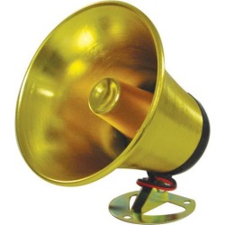 NEW XXX NTX5700G 250W EXTERIOR PA TRUMPET HORN WITH BRUSHED BRASS FINISH