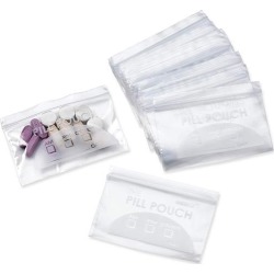 Pill Bag Pouch, Reusable Plastic Pill Organizer Bags, Size 3 X 2 3 Mil (Pack of 100)