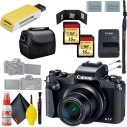 Canon PowerShot G1 X Mark III Digital Camera & 16GB MicroSD x2 & Carrying Case & Battery