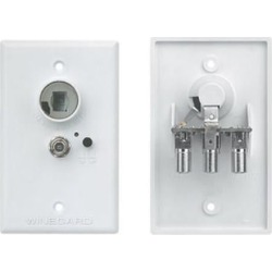 RV Motorhome Trailer 12 Volt DC Power Receptacle With PolyFuse In Flush Mounted Wall Plate, Brown