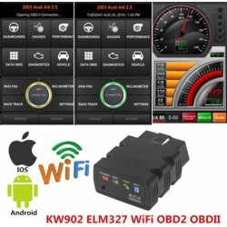 WiFi KW902 ELM327 OBD2 OBDII Auto Fault Car Engine Diagnostic Scanner Tool For iPhone Android