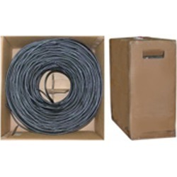 Cable Wholesale RG6 Coaxial Cable 18AWG Solid 1000 foot Pullbox - Black