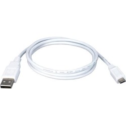 QVS USB A to 5-Pin Micro-B M/M Sync & Charger Cable for Tablet & MP3 USB1M-05M