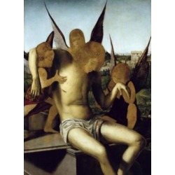Posterazzi SAL263331 Pieta Antonello Da Messina C 1414-1493 Italian Tempera on Wood Panel Correr Civic Museum Venice Print - 18 x 24 in.