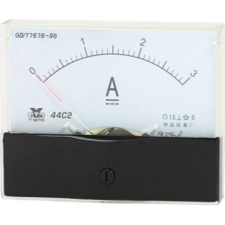 Unique Bargains Analog Panel Ammeter Gauge DC 0 - 3A Measuring Range 1.5 Accuracy 44C2