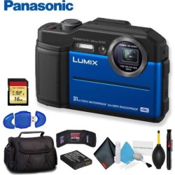 Panasonic Lumix Digital Camera Blue Deluxe Bundle