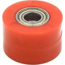 10mm Hole Chain Roller Tensioner Pulley Wheel Sprocket Orange for Motorcycle