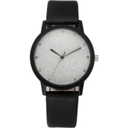 Fashion Cute Women Watches Quartz Precise Timing Ladies Faux Leather Sky Stars Wrist Watch green Sky stars