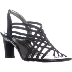 Bandolino Ole Heeled Sling Back Sandals, Black Multi, 8 US