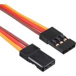 23CM 3-Pin Male to Male Lead Servo Extension Cable Cord Connectors, 22AWG 60-Cores Wire for RC Futaba JR Servo