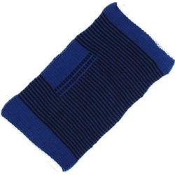 Sports Athletics Pullover Elastic Band Elbow Support Brace Protector Blue
