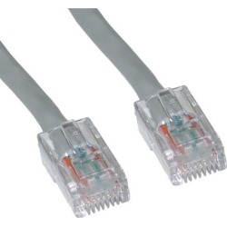 Cable Wholesale Cat5e Ethernet Patch Cable Bootless 10 foot - Gray