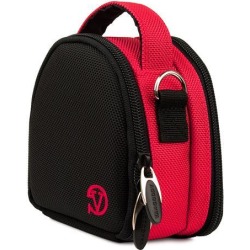 VanGoddy Hot Pink Mini Laurel Camera Case for Digital Cameras with 16 GB SD Memory Card