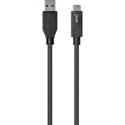 Monoprice Essentials 3.1 USB-C to USB-A Gen 2, 3A, 10 Gbps, 1m (3.3ft) use with Samsung Galaxy S9 S8 Note 8, Pixel, LG V30 G6 G5, Nintendo Switch.