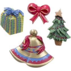 Carnation Home Fashions Indoor Noel Resin Shower Curtain Hooks