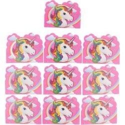 10 Pieces Magical Unicorn Invitation Cards Kids Birthday Party Supplier