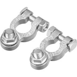 Car Battery Terminal Clamps Positive Negative Set 12-24v Titanium Alloy 1 Pair