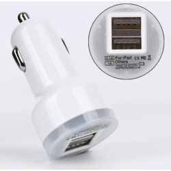 Universal Dual 2 Port USB Car Power Charger Adapter for iPad2 3 For iPhone4 4S For iPod MP3 Circuit-Breaker Protective