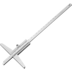 Depth Gauge Vernier Caliper 200mm X 0.02mm Carbon Steel Measuring Tool