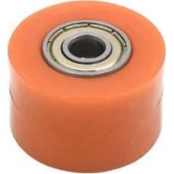 8mm Hole Chain Roller Tensioner Pulley Wheel Sprocket Orange for Motorcycle
