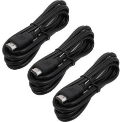 3pcs HDTV LCD HDMI Flat Shape Type A Male to Male Extension Cable 1.7M Length
