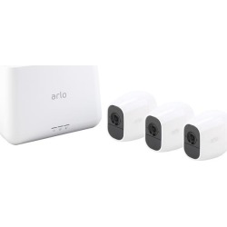 Arlo Pro 2 by NETGEAR Home Security Camera System (3 Pack) with Siren, Wireless, Rechargeable, 1080p HD, Audio, Indoor or Outdoor, Night Vision, Works