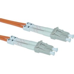 CableWholesale LCLC-11002 Fiber Optic Cable LC LC Multimode Duplex 50-125 2 meter (6.6 foot)