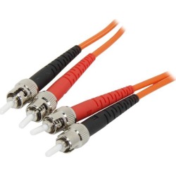 Cables To Go 05575 6.6 ft ST/ST Duplex 62.5/125 Multimode Fiber Patch Cable