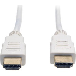 Tripp Lite High Speed HDMI Cable, Ultra HD 4K x 2K, Digital Video with Audio (M/M), White, 3-ft. (P568-003-WH)