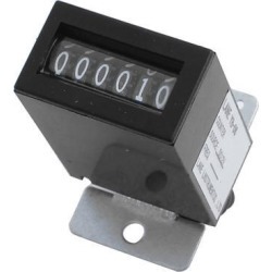 Black Plastic Shell DC12V YB-06 6 Digits Lockable Electromagnetic Counter