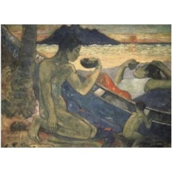 Posterazzi SAL261862 The Canoe a Tahitian Family Te Vaa 1896 Paul Gauguin 1848-1903 French Oil on Canvas State Hermitage Museum Poster Print - 18 x.