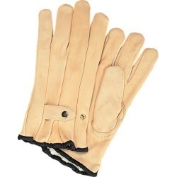 Zenith Safety Products Grain Cowhide Ropers Fleece Lined Gloves, Small, 1 Pair