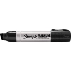 Sharpie 44001 Magnum Oversized Permanent Marker, Chisel Tip, Black