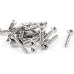Unique Bargains Industry 25mm x 4mm Threaded Self Tapping Screws Drilling Bolts 20 Pcs